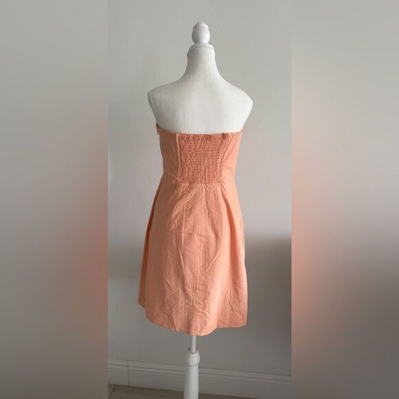 Vineyard vines peach strapless mini dress.size10 - Picture 2 of 3